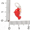 Brass Enamel Pendants KK-CBA260B-09P-3