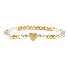 Brass Beads Stretch Bracelets for Women CW0227-18-1