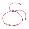 Glass & Seed Beads Braided Bead Bracelets BJEW-MZ00283-02-3