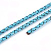 Hollow Braided Cowhide Leather Cord NWIR-ZX002-01A-2