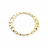 Brass Textured Hollow Oval Links KK-M288-11G-1