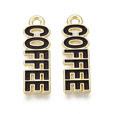 Alloy and Enamel Pendants PALLOY-T093-09A-G-1