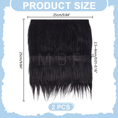 Square Faux Fur Squares Fabric AJEW-WH0348-615B-1
