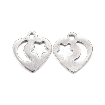 201 Stainless Steel Charms STAS-F255-010P-1