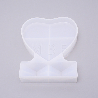 Heart Photo Frame Silicone Molds DIY-WH0176-43B-1
