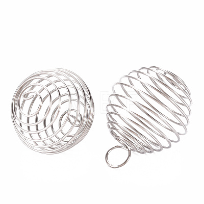 304 Stainless Steel Wire Pendants X-STAS-ZX013-22-25mm-P-1