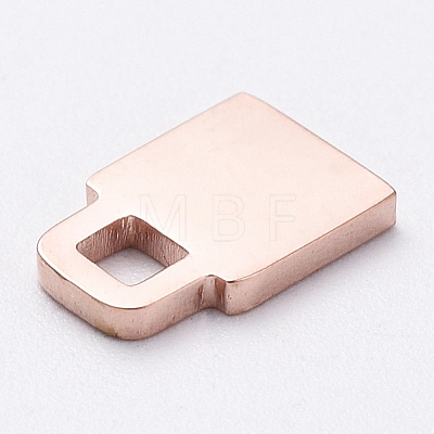 PVD Vacuum Plating 304 Stainless Steel Charms STAS-G215-RG-1