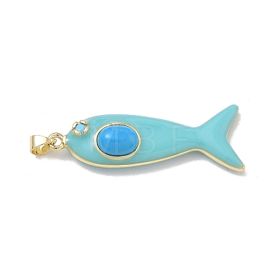 Ocean Dyed Synthetic Turquoise Pendants X-GG-CBA6980-12G-E-1
