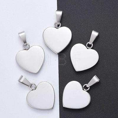 Tarnish Resistant Fashionable 304 Stainless Steel Stamping Blank Tag Pendants STAS-J002A-01-1