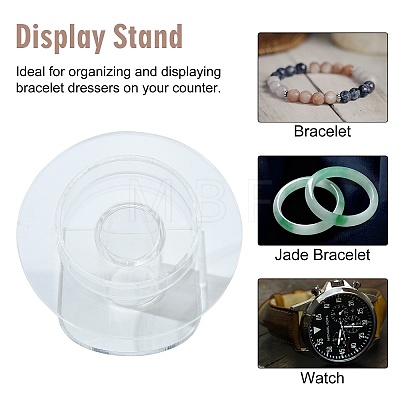Organic Glass Bracelets/Bangles Display X-BDIS-N002-01-1