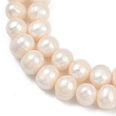 Natural Cultured Freshwater Pearl Beads Strands PEAR-I007-07Z-10C-1