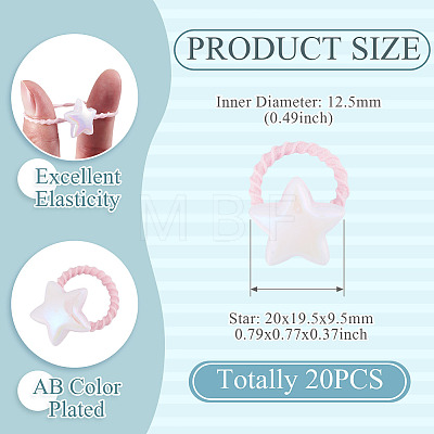 10Pcs Plastic Girls Hair Accessories OHAR-TAC0011-001B-1