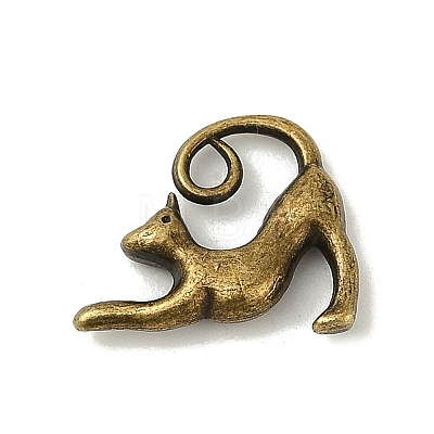 Tibetan Style Alloy Kitten Pendants TIBEP-A22092-AB-FF-1
