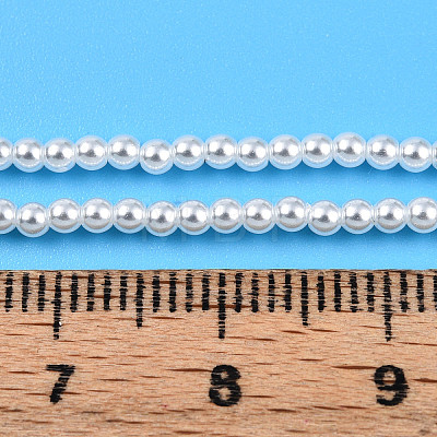 Baking Painted Pearlized Glass Pearl Bead Strands HY-N002-2mm-A12-1