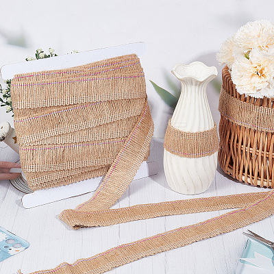 12.5M Burlap Ribbon AJEW-GF0014-55B-1