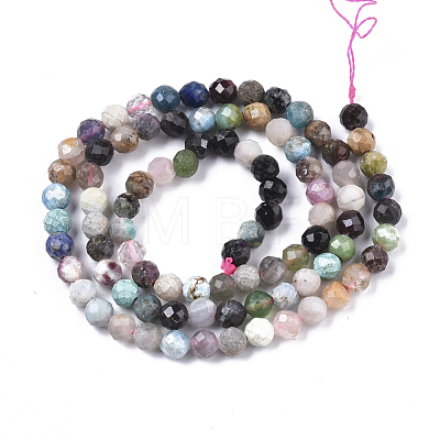 Natural Mixed Stone Beads Strands X-G-T108-39A-1