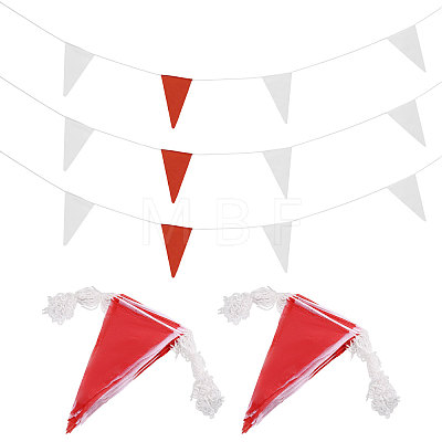Polyester Triangle Flags Banners FIND-WH0141-129-1