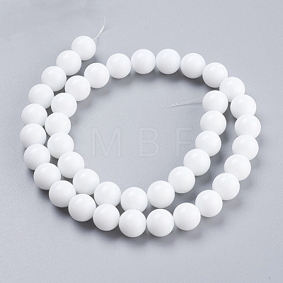 Opaque Glass Beads Strands LS-G-G027-R1-10mm-1