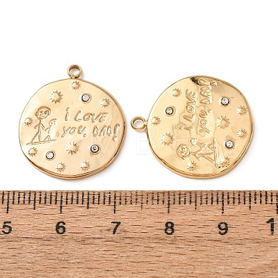 Father's Day 304 Stainless Steel Pendants STAS-C184-07G-1