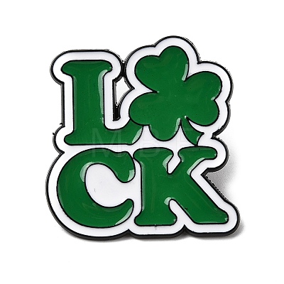 Saint Patrick's Day Alloy Enamel Brooches JEWB-D310-05EB-03-1