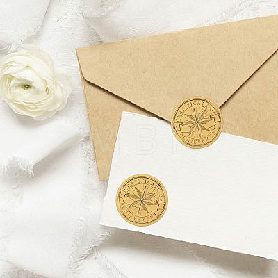 Self Adhesive Gold Foil Embossed Stickers DIY-WH0575-065-1