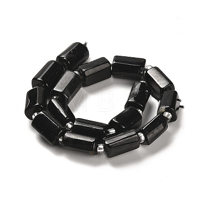 Natural Black Tourmaline Beads Strands G-N327-06-14B-1