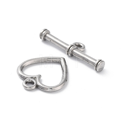 304 Stainless Steel Toggle Clasps STAS-A092-08B-P-1
