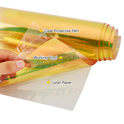 Transparent PVC Vinyl Sheets DIY-WH0163-09B-04-1