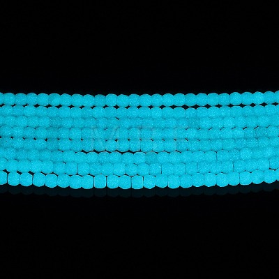 Synthetic Luminous Stone Beads Strands G-C086-01B-05-1