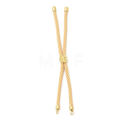 Twisted Nylon Cord Silder Bracelets DIY-B066-03G-18-1