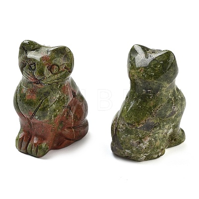 Natural Unakite Carved Figurines DJEW-L023-B09-1