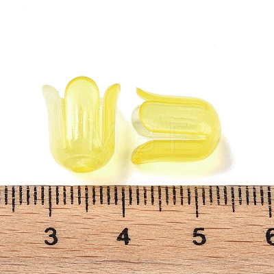 Transparent Acrylic Beads Caps OACR-B022-01E-1