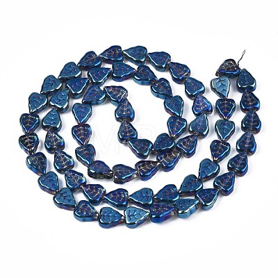 Electroplate Glass Beads Strands EGLA-S188-16-B01-1
