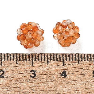 Natural Agate(Dyed & Heated) Woven Beads GG-CBA2E9C-F13-01C-1