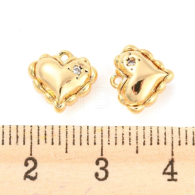 Rack Plating Brass Cubic Zirconia Pendants KK-M261-24G-1