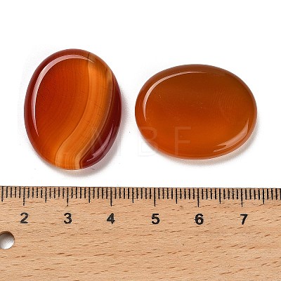 Natural Red Agate(Dyed & Heated) Cabochons G-C166-02E-1