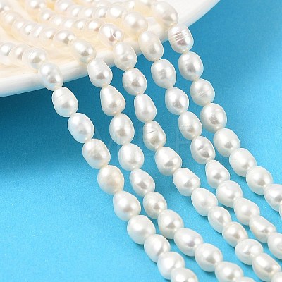 Natural Cultured Freshwater Pearl Beads Strands PEAR-I007-01B-04B-1