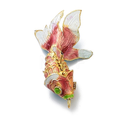 Brass Cloisonne Pendants KK-P251-A03-G-01-1