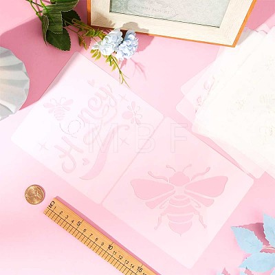 PET Hollow Out Drawing Painting Stencils Templates DIY-WH0409-17-1