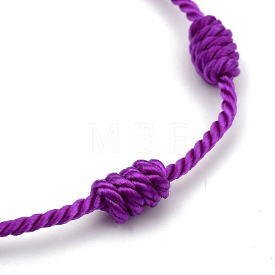 Adjustable Nylon Threads Braided Bracelets BJEW-JB05398-M-1