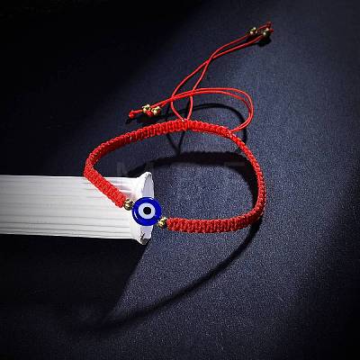 Adjustable Nylon Threads Braided Bead Bracelets BJEW-SZ0001-52-1