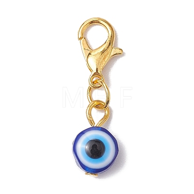 16Pcs 16 Styles Evil Eye Resin Pendant Decorations HJEW-JM01952-01-1