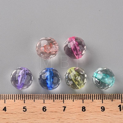 Transparent Acrylic Beads TACR-S154-10A-1