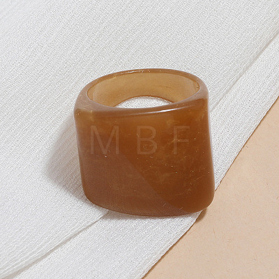 Rectangle Acrylic Finger Rings for Women WGE6404-04-1