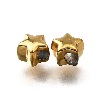 304 Stainless Steel Beads X-STAS-V009-03G-1
