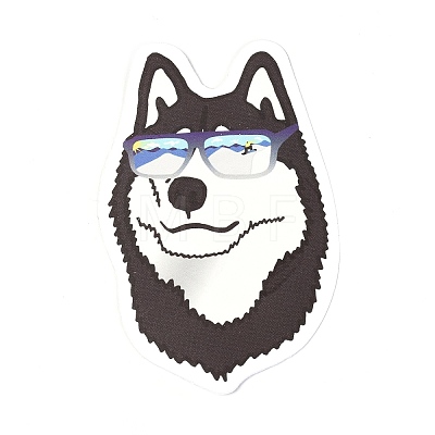50Pcs 50 Styles Paper Siberian Husky Dog Stickers Sets STIC-P004-21-1