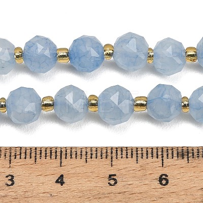 Dyed Imitation Jade Glass Beads Strands GL-Z001-02B-01-1