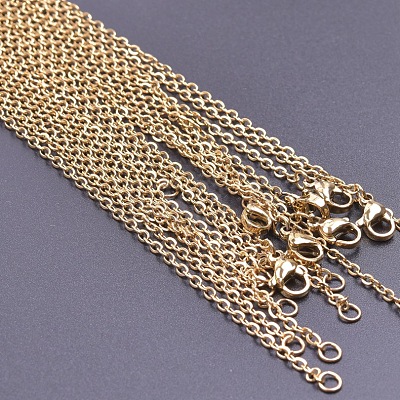 2MM Unisex 304 Stainless Steel Cable Chain Necklaces VJ7708-2-1