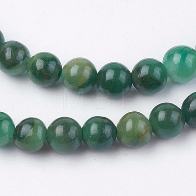 Natural African Jade Beads Strands G-F560-4mm-B01-1