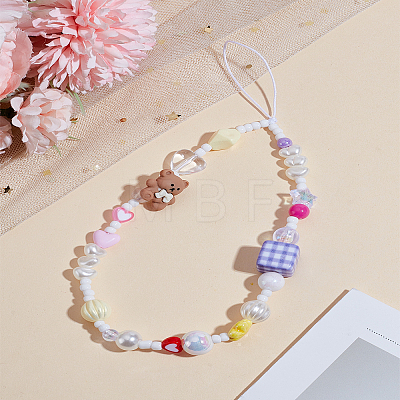1Pc Plastic Mobile Straps for Women AJEW-LP0004-84-1